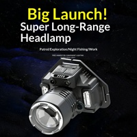 Linterna Frontal LED OEM con Sensor, Recargable por USB C, IPX4, 3000mAh, con Indicador de Batería, para Pesca, Camping, Actividades al Aire Libre, con Logotipo Personalizado