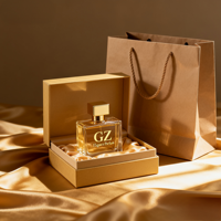 Stock d'usine : flacons de parfum en verre vides rectangulaires distinctifs de 30 ml, 50 ml et 100 ml. Boîtes d'emballage et bou