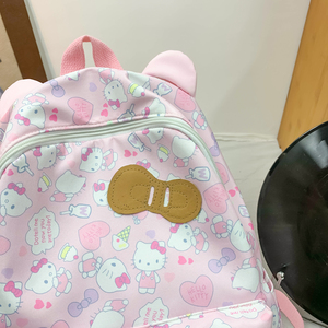 Japonês-estilo para <span class=keywords><strong>Hello</strong></span> <span class=keywords><strong>Kitty</strong></span> mochila com arco bonito padrão grande capacidade macio Campus armazenamento para meninas poliéster forro - Product Image 6