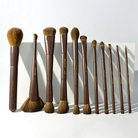 Ensemble de pinceaux de maquillage 11 pièces, poils synthétiques de qualité supérieure, pinceau cosmétique pour le visage, le fond de teint, le blush, le correcteur, les ombres à paupières, les sourcils, le surligneur