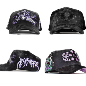 Nón kết bóng chày 5 tấm, vành cong, tùy chỉnh logo OEM ODM, nón Innedit, hoa đen, kiểu dáng lịch lãm, mũ <span class=keywords><strong>snapback</strong></span> Innedit - Product Image 1