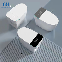 Siège de toilette intelligent avec fonction bidet, WC sans réservoir à commande à distance, buse de lavage pour hygiène féminine, WC intelligent