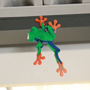 Vashine 3DプリントPLA磁気アトラクションカエル冷蔵庫ステッカーフレキシブルクリスタルPLAカエルおもちゃ装飾アクションフィギュア - Product Image 2