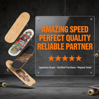 Planches de skateboard personnalisées sur le thème du football, imprimées UV, en érable chinois, forme double rocker cruiser, roulements ABEC-9, rebond 90A