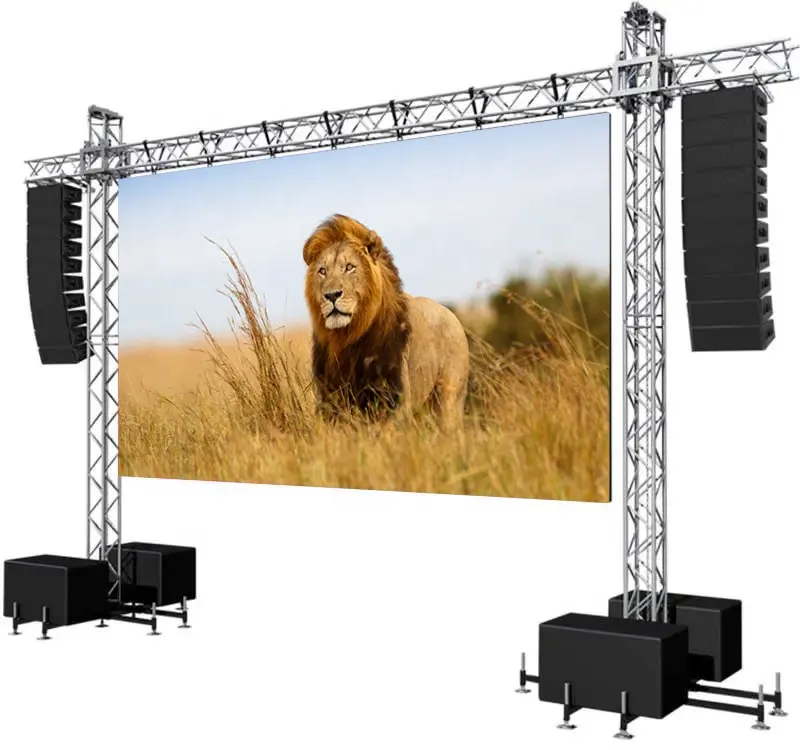 Lenson Rental Display Hd Video Super Clear Outdoor P3.9 Led Screen With Die Casting Aluminum Cabinet Easy To Install