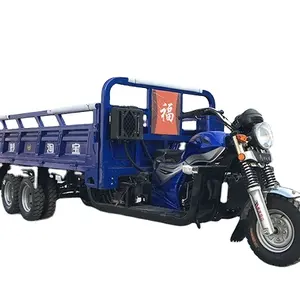 Moto 350cc personnalisée à double roue et 9 roues avec refroidissement par eau Tricycle à 9 roues et double essieu arrière