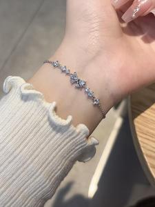 Bracelets à breloques en zircon perlé <span class=keywords><strong>de</strong></span> <span class=keywords><strong>lune</strong></span>, unisexe, délicats, à fleurs, bijoux tendance pour cadeaux d'anniversaire - Product Image 3