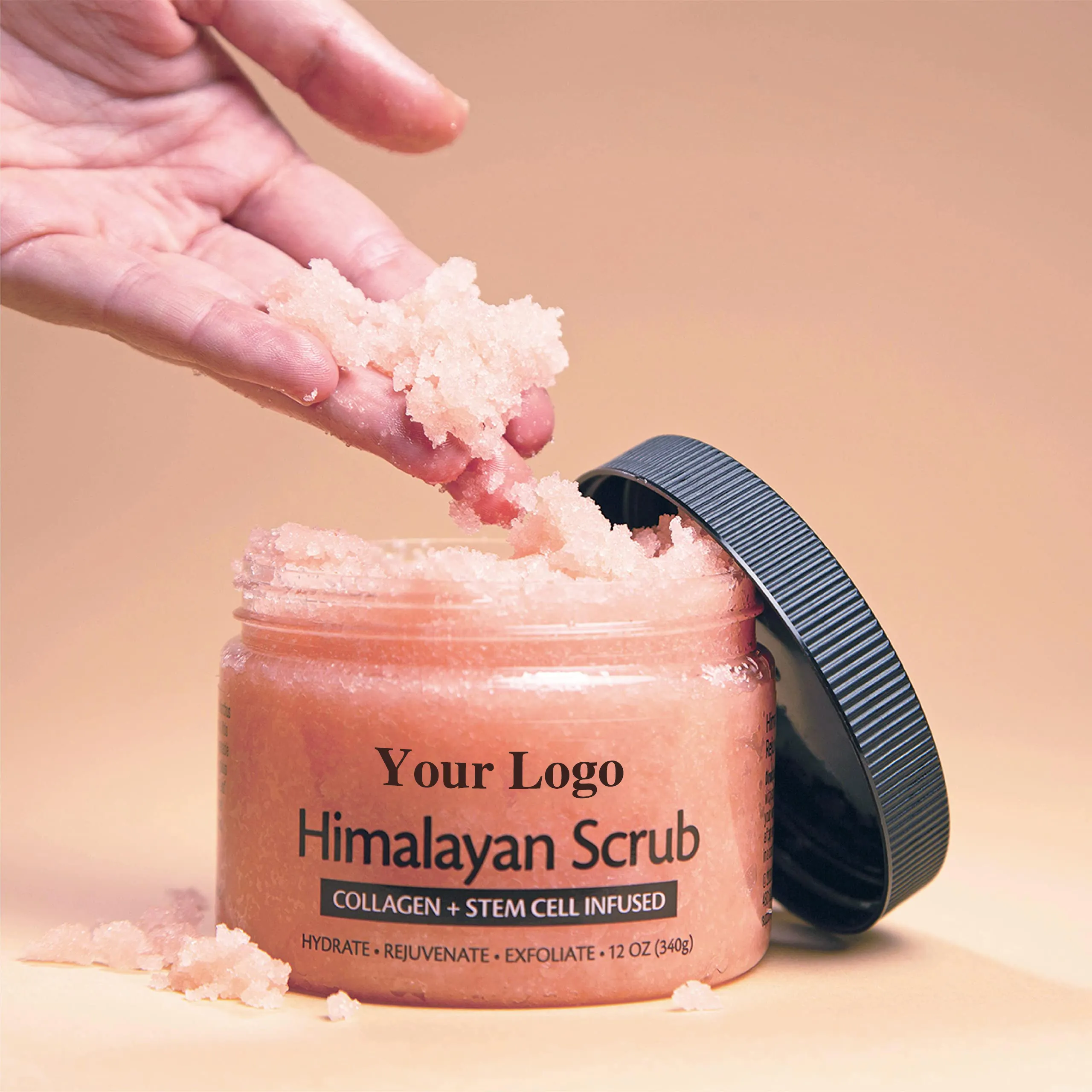 Top Quality Low Price Body Scrubs Exfoliate Body Scrub Himalayan Salt Body Scrub Adults Face Exfoliator Female Accepted OEM 350g