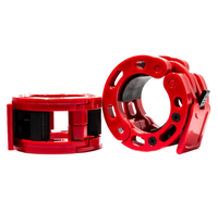 Collier de serrage rapide pour haltères en plastique et aluminium de 25/28/30/50 mm, pour entraînement en salle de sport, avec clip magnétique