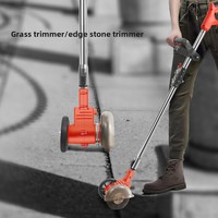 Tondeuse à gazon électrique portative au lithium-ion 2-en-1, débroussailleuse rechargeable, petit outil de jardinage domestique S-156 OEM
