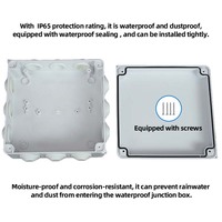 Boîtier de commutation de surveillance extérieur, approvisionnement en usine, étanche IP65, en plastique ABS, 150*110*70MM, boîte de jonction pour prise et bouchon