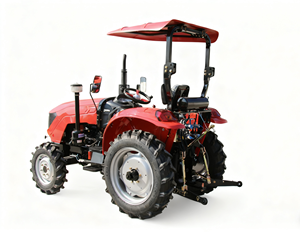 Tracteur 4x4 de 100 CV avec châssis de sécurité et navette 8+8 pour les champs de coton - Product Image 1