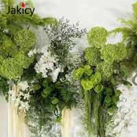 Arreglo Floral de Hortensias Verdes Esponjosas para Fondo de Boda de Lujo, Decoración de Arco, Panel KT, Accesorios para Eventos, Pasillo y Escenario