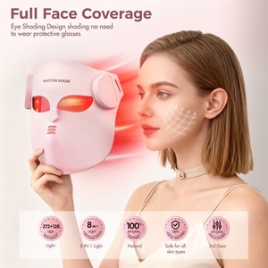 Mascarilla Facial de Silicona 4D Rosa con 4 Modos, Soporte OEM ODM, Diseño Inalámbrico Portátil para Venta al por Mayor - Product Image 1