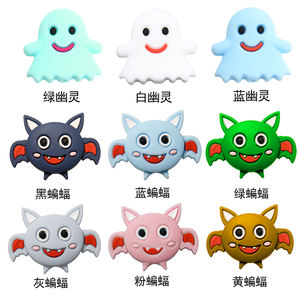 2025 nouveau Halloween Silicone perles crâne tête Silicone perle fantôme perles de dentition en gros pour la fabrication de Bracelet - Product Image 5