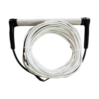 Corde de ski nautique UHMWPE OEM/ODM d'usine avec poignée 4-6MM, corde de remorquage pour wakeboard, tube d'avertissement couleur personnalisée, unisexe