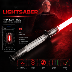 Sabre laser NEXUSSABER Weathered <span class=keywords><strong>Shin</strong></span> <span class=keywords><strong>Hati</strong></span> Xeno4.0 avec poignée métallique Pixel, 34 jeux de sons, mouvement fluide, épée laser lourde pour duels, jouet - Product Image 1