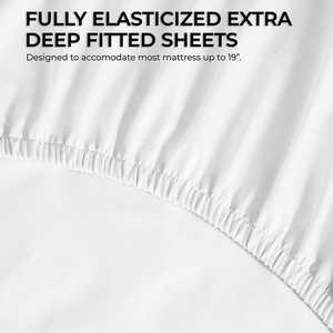 印花床单套装酒店纯棉床上用品套装深口袋合身床单 - Product Image 4