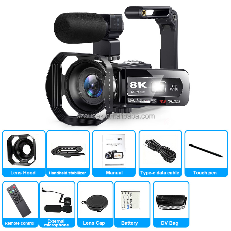 8K Video Camera with 18X Digital Zoom - Perfect for Daily Life