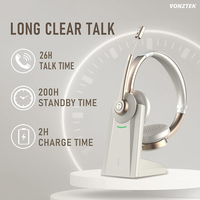 Casque téléphonique de bureau BT-786CD sans fil, casque de centre d'appels avec microphone, réduction du bruit