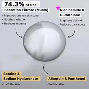 Produits de soin de la peau coréens COSRXX 80ML Sérum double essence à la bave d'escargot avancé pour les peaux ternes Hydratant Éclaircissant - Product Image 3