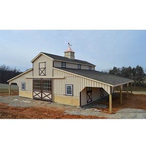 Bâtiment à ossature en acier léger Kit de grange <span class=keywords><strong>métallique</strong></span> préfabriquée Structure <span class=keywords><strong>métallique</strong></span> de construction Grange à chevaux préfabriquée - Product Image 1