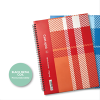 Carnet à spirales personnalisé, ligné, reliure spirale, pour usage scolaire et professionnel, couverture en papier personnalisable, papeterie de bureau pour étudiants