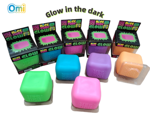 ของเล่นคลายเครียดคุณภาพสูง ขายดี มีสินค้าในสต็อก หลากสี 5 สี นีโดห์ ไอซ์คิวบ์ 5.5 ซม. เรืองแสงในที่มืด ไม่ติดมือ คืนรูปช้า - Product Image 1