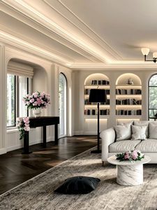 <span class=keywords><strong>Armarios</strong></span> Personalizados para Toda la Casa, Estilo Francés Blanco, Armario <span class=keywords><strong>de</strong></span> Madera Personalizado para Dormitorio, Armario <span class=keywords><strong>de</strong></span> Lujo para Villa - Product Image 4