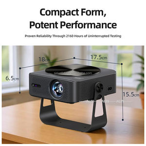 Mini Proyector Android 4K 1080P Full HD, Cine en Casa de Tiro Corto, Google TV, WIFI, Corrección Trapezoidal Automática, Videoproyector de Bajo Costo A005 - Product Image 4