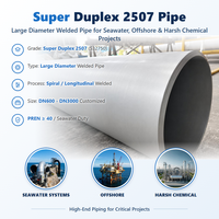 Tuyau soudé en acier super duplex ASTM A790 UNS S32750 de longueur sur mesure pour solution de structure soudée offshore
