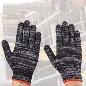 ถุงมือ ถุงมือนิรภัยกันลื่นพร้อมด้ายอุตสาหกรรมที่ทนทานต่อการสึกหรอ มีจำหน่ายในสีเทาและสีขาว - Product Image 1