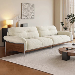 Juego de sofá Seccional de chenilla Retro antiguo, pequeño apartamento, diseñador de franela para sala de estar de <span class=keywords><strong>fila</strong></span> recta con subsidio del Gobierno - Product Image 2