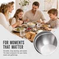 Lot de 6 mini-bols à condiments en acier inoxydable pour sauces, apéritifs et épices – Idéal pour la cuisine, la maison et les restaurants