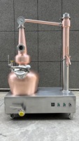 Equipo de Destilación Automática Comercial con Cobre y Acero Inoxidable para Fábrica de Licores Artesanales de Alta Productividad