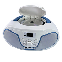 Reproductor de CD Portátil Personal, Radio FM, USB, Entrada AUX, Salida para Auriculares, Compatible con MP3, Sonido Nítido y Completo, Funciona con Corriente Alterna/Corriente Directa, para el Hogar