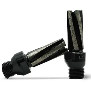 Kim Cương Cnc Finger Bits Router Bit Khoan Với 5 Phân Đoạn Cho Máy Phay Granite Marble Tile