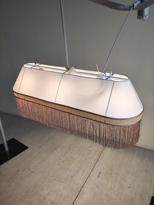 Lustre suspendu moderne à franges linéaires LT260065, en tissu rétro avec pompons, pour îlot de cuisine, salle à manger, bar, table - Product Image 1
