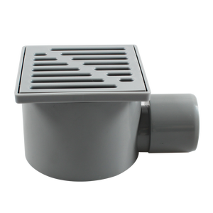 WaiiHO 030 Desagüe de Suelo Cuadrado Moderno de Acero Inoxidable 304 con Filtro, Salida de 4 Pulgadas, Pulido, Electrochapado, con Certificación Watermark para Baño - Product Image 2