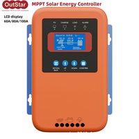 Controlador de Energía Solar MPPT con Pantalla LCD, Controlador Fotovoltaico, Suministro al por Mayor