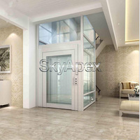 Ascenseur panoramique moderne pour maison, compact, intérieur/extérieur, pour villa, maison auto-construite, duplex, loft, ascenseur personnalisé pour passagers