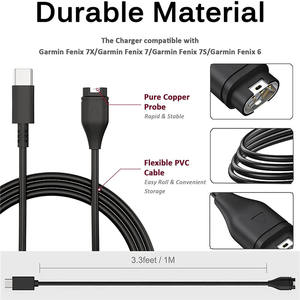 Cargador de Reloj Tipo C de Carga Rápida con Cable TPE Trenzado para <span class=keywords><strong>Garmin</strong></span> <span class=keywords><strong>Venu</strong></span> <span class=keywords><strong>2</strong></span> <span class=keywords><strong>Plus</strong></span>, Vivosmart 5, Fenix 7, 6, 5, TACTIX 7, Instinct <span class=keywords><strong>2</strong></span>, EPIX <span class=keywords><strong>2</strong></span>, Enduro - Product Image 3