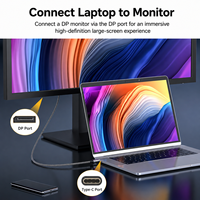 Câble USB-C bidirectionnel 8K 60Hz DP 1.4 1m PVC compatible Thunderbolt 4 OEM personnalisé pour HDTV