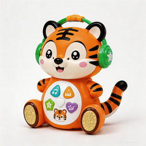 Fabricante de Juguetes Educativos de Plástico Personalizables OEM, Venta al por Mayor de Juguetes Musicales Eléctricos para Bebés, Juguete Robot Interactivo de Aprendizaje - Product Image 5