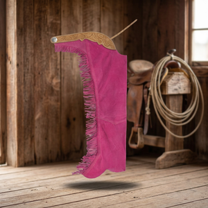 Pantalones Largos de Cuero Genuino de Alta Calidad, Estilo Vaquero, Hechos a Mano, con Flecos y Cierre de Cremallera, para Equitación Western - Product Image 6