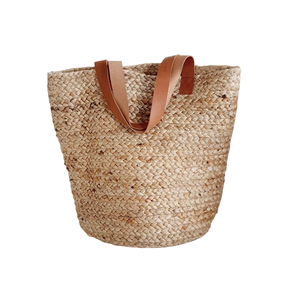 Jute Shopping <b>Bag</b> Eco Friendly Reusable Grocery Tote Natural Fiber Shoulder <b>Bag</b> For Farmers Market And Daily Use - Product Image 1