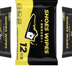 ผ้าเช็ดรองเท้า 12 ชิ้น ผ้าไม่ทอสำหรับขจัดคราบสำหรับรองเท้าผ้าใบ - Product Image 1