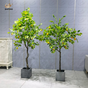 Árbol de Limón Artificial de Plástico Directo de Fábrica <span class=keywords><strong>con</strong></span> Frutos, Adornos para el Hogar, Decoración Interior y Exterior - Product Image 2