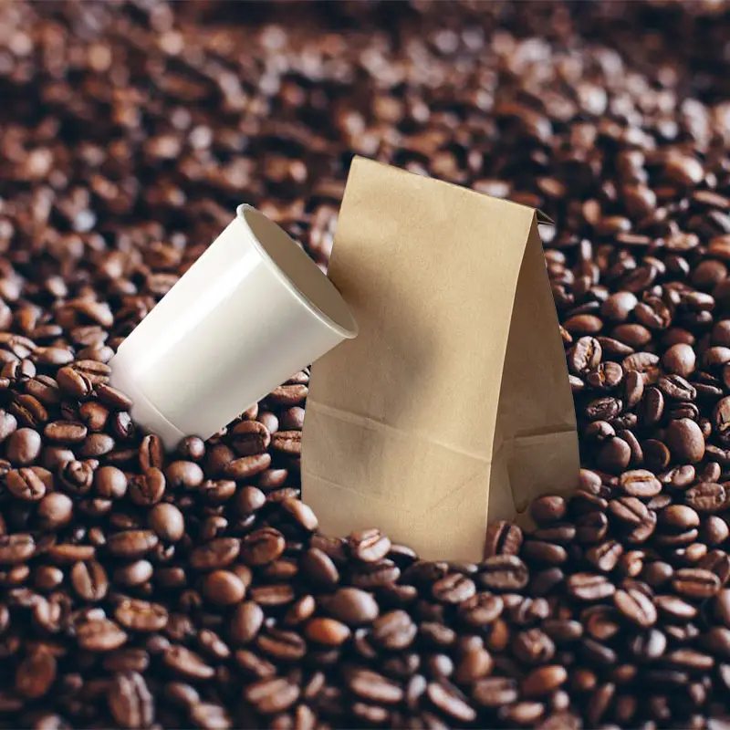 कारखाने चीन Recyclable कॉफी बीन वाल्व कॉफी बैग के साथ 200g 100g 50g