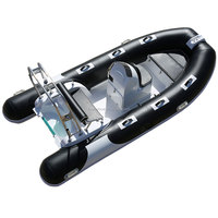 Offre Spéciale CE (12.8ft) 390cm rigide Coque En Fiber De Verre Gonflable Utilisé Bateaux De Pêche à vendre